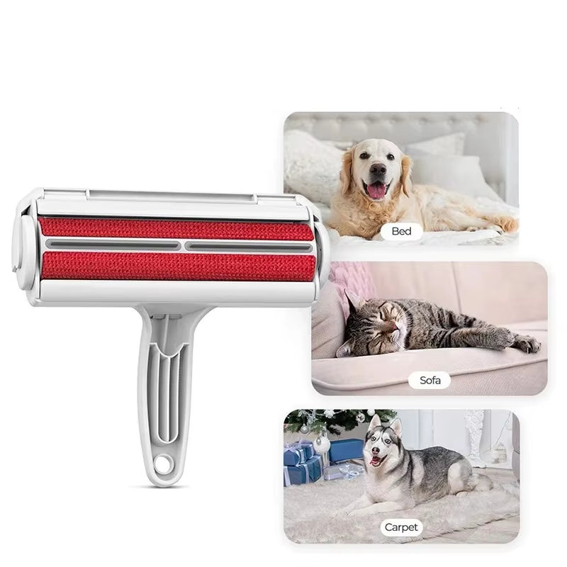 Pet Hair Remover Roller Pet Hair Remov Cleaning Removing Dog Cat Self Cleaning Lint Pet Hair Remover One Hand Operate
