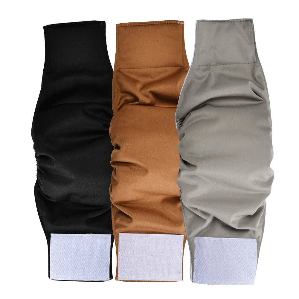 3Pcs Reusable Belly Band for Male Dogs Washable Pet Dog Diapers Physiological Pants Short Breathable Puppy Nappies Warp Supplies