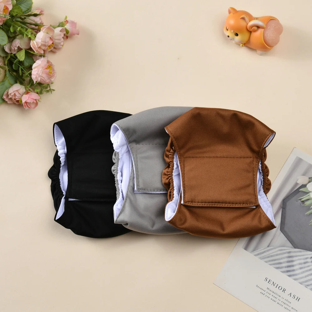 3Pcs Reusable Belly Band for Male Dogs Washable Pet Dog Diapers Physiological Pants Short Breathable Puppy Nappies Warp Supplies